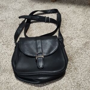 Black Shoulder Bag With Adjustable Strap By Unlisted